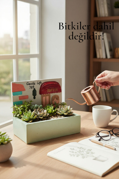 Binbirdemet El Boyaması Seramik Saksı | Mumluk | Dekoratif Obje – Gentle Life Coffee