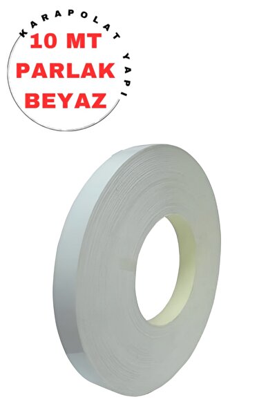 KarapolatYapı Mobilya Kenar Bantı Parlak Beyaz 20mmx10Mt (Ütü Bandı)