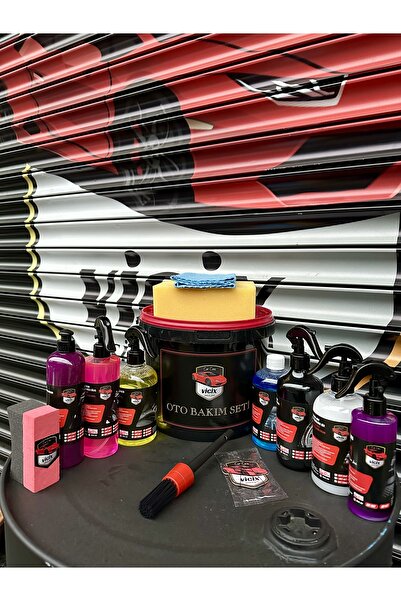 Genel Markalar ROX”13”li Efsane Set Araba Motosiklet Yıkama Bakım Seti Fırsat Ürünler Oto Temizlik Seti Kovalı