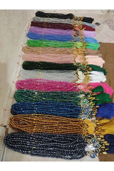 UluTeks 10 штук роздаточних кришталевих чотків з 99 намистинами для паломництва до Мекки