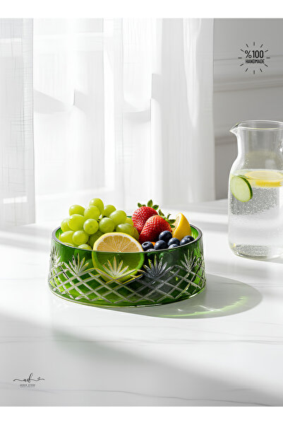 Paşabahçe El İşçiliği Kesme Dekorlu Salata /Sunum Kasesi