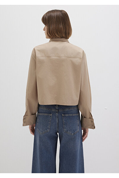 Mavi Bej Gömlek Loose Fit / Bol Rahat Kesim 1211183-70367