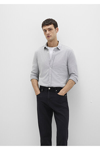Mavi Gri Gömlek Slim Fit / Dar Kesim 0211513-80018