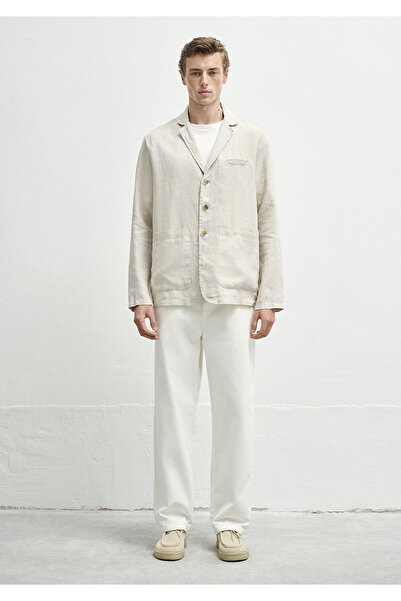 Mavi Ekru Keten Blazer 0110713-70144