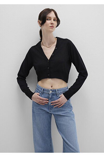 Mavi Siyah Crop Hırka Crop / Kısa Kesim 1710690-900