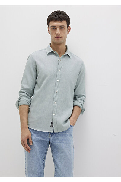 Mavi Yeşil Gömlek Slim Fit / Dar Kesim 0211656-71478