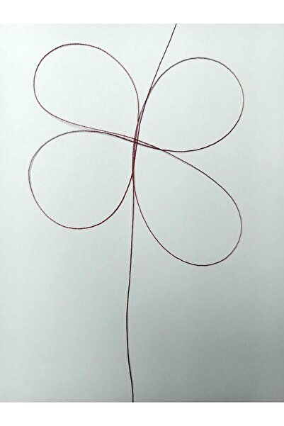 Eskişehir hobi sanat خيط تسبيح 0.2 مم بطول 60 متر لون أحمر داكن (أرقى خيط تسبيح)