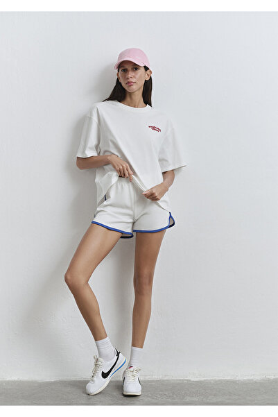 Mavi Ecru-Shorts mit Paspelierung 1410185-70057