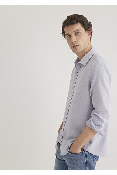 Mavi Gömlek Slim Fit / Dar Kesim 0211390-70813