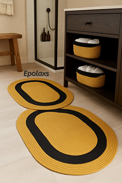 Epolaxs Bathroom Mat and Basket Set of 4