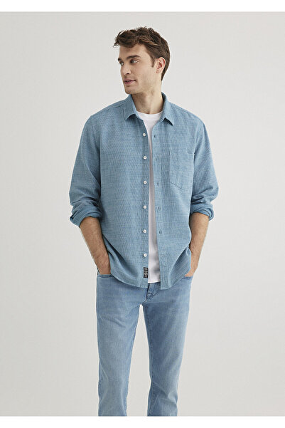 Mavi Gömlek Slim Fit / Dar Kesim 0211383-70735