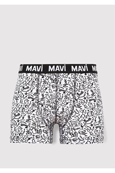 Mavi 3lü Baskılı Boxer 0911872-900