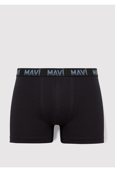 Mavi 3lü Siyah Basic Boxer 0911871-900