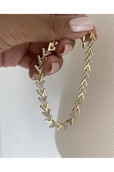 Butik XUping 14K Taşlı Ok Bileklik