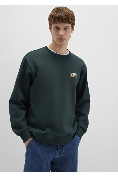 Mavi Grünes Sweatshirt mit Logo-Aufdruck0611716-81570