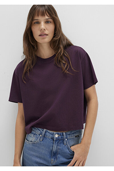 Mavi Μωβ Basic T-Shirt με λαιμόκοψη Loose Fit / Loose Relaxed Fit 1611651 -70635