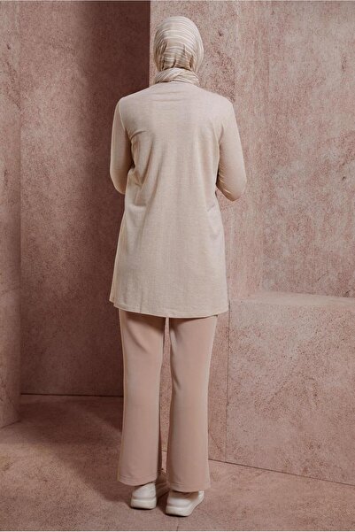 Alvina 44646 Model Plain Crew Neck Tunic