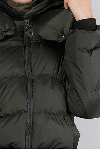 Alvina ZIPPERED HOODED PUFFY COAT 90331