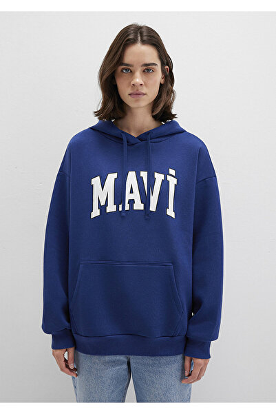 Mavi Logo Baskılı Sweatshirt Oversize/Geniş Kesim 1600361-70722