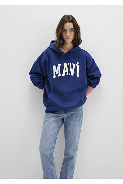 Mavi Logo Baskılı Sweatshirt Oversize/Geniş Kesim 1600361-70722