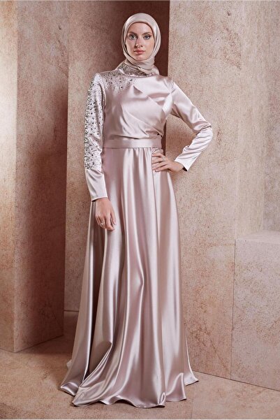 Alvina Satin Teseture Evening Dress 50218