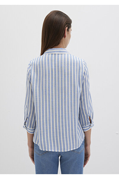 Mavi Çizgili Bluz 122400-83979