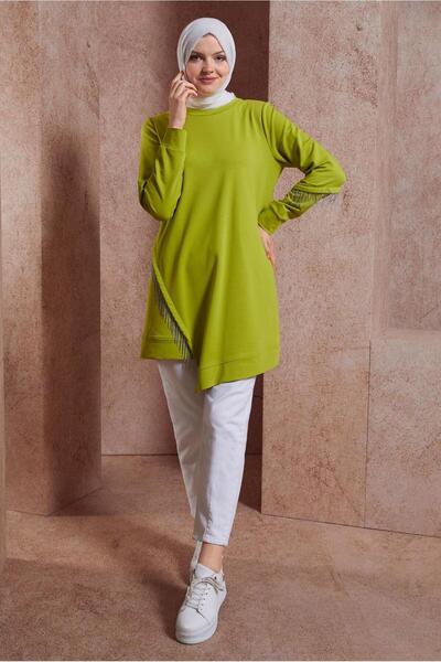 Alvina 44442 موديل تونيك رياضي مزين بشرابة