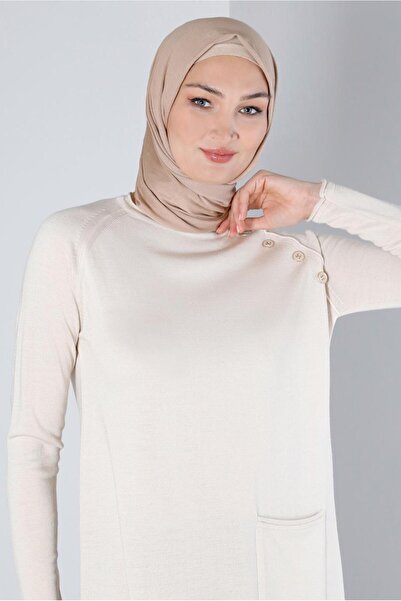 Alvina CEPLİ DÜĞMELİ TRİKO TUNİK 43111