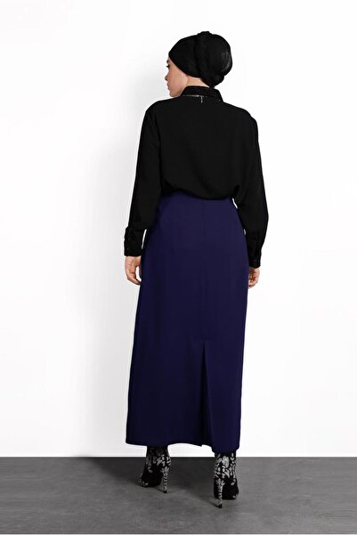 TRENDTESETTÜR ЖІНОЧА СИНЯ СПІДНИЦЯ З ДЕТАЛЯМИ У ВИГЛЯДІ ГУДЗИКІВ 6374