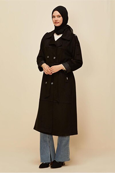 Alvina Belted Suede Trench Coat 10986
