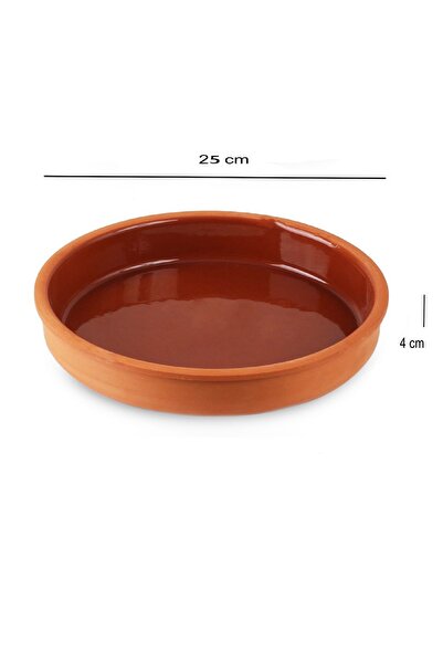 ELEGANT HOME 25cm Ceramic Coated Heat Resistant Clay Healthy Cooking Pot