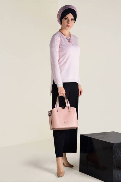 Alvina Cycling Collar Knitting Tunic 4503