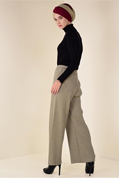 TRENDTESETTÜR Γυναικείο Μπεζ Πλεκτό Παντελόνι 7400