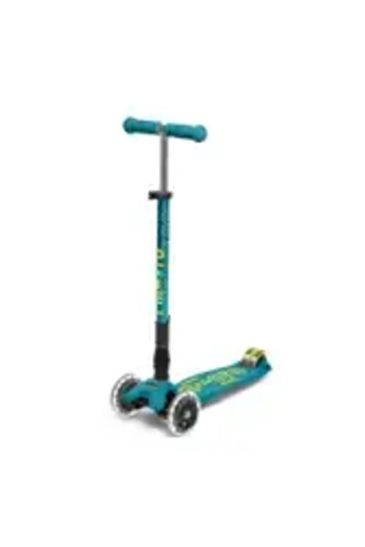 Micro Maxi Deluxe Foldable Petrol Green (Led) Scooter MMD097