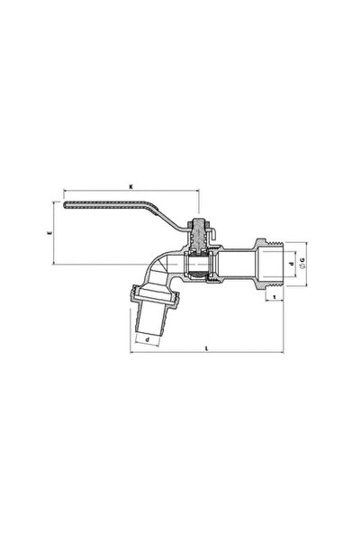 Klepsan Ball Valve (with Handle) 1/2''