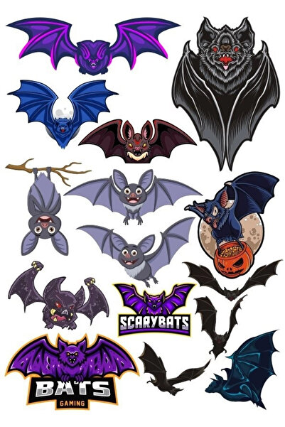 Reysa Tasarım مجموعة ملصقات بات مكونة من 13 قطعة للهاتف والكمبيوتر اللوحي وال...