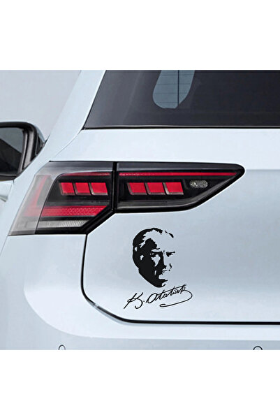 Sönmez Sticker Atatürk Imza Sticker - Atatürk Sticker - Oto Sticker - Araba S...