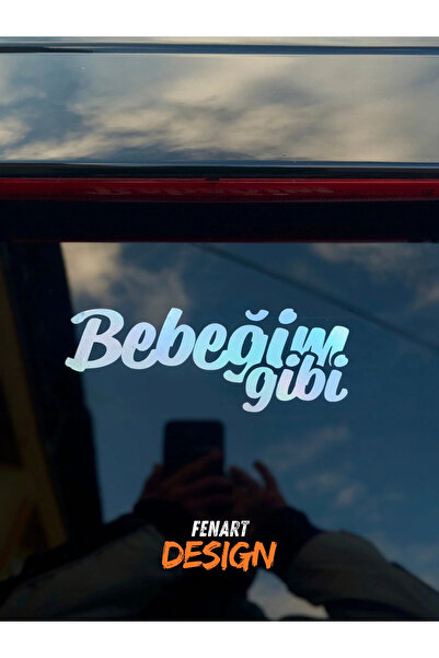 Nenya Bebeğim Gibi JDM Araba Motosiklet Cam Etiket Sticker 17x6 CM