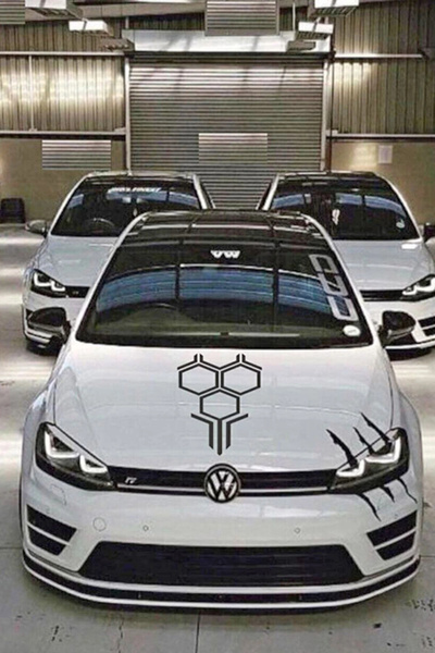 aydın garage Ön Kaput Üstü Oto Sticker Araba Sticker 59x34cm