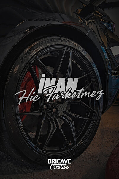 aydın garage İnan Hiç Farketmez Yazı JDM Araba-Motosiklet Cam Etiket Sticker ...