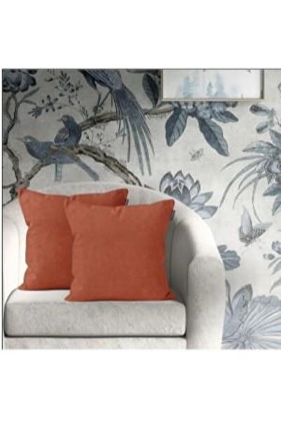 GOCCIA 4'lü Kadife Dokulu Kırlent Kılıfı Açık Gül Kurusu