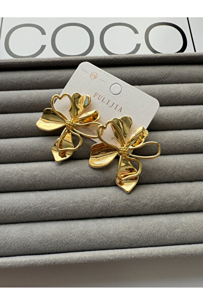 HİVA Kadınaltın Renk çivi Çiçek Model Çelik Küpe – Alerji Yapmaz, Zarif Tasarım