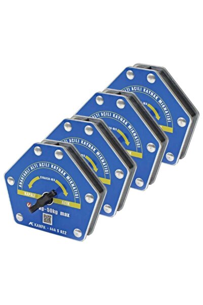 Kampa Çırak-50M/A Manyetik Kaynak Gönyesi 4 ADET On-Off Anahtarlı 6 Açılı, 35...