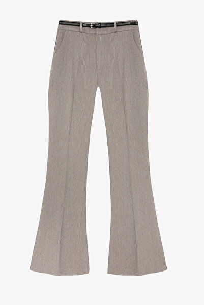 Quzu Іспанські штани з тонким поясом, сірі