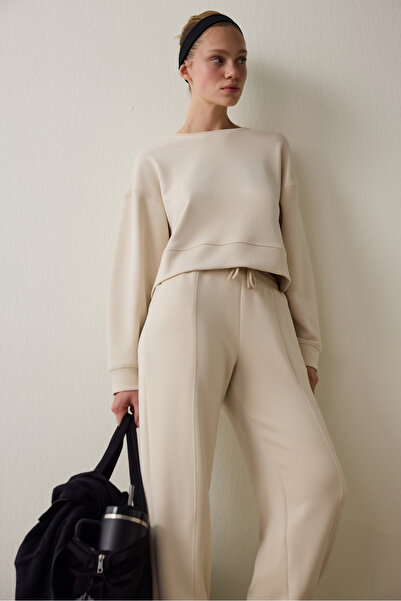 Penti Silky Feel Brushed Bej Sweatshirt