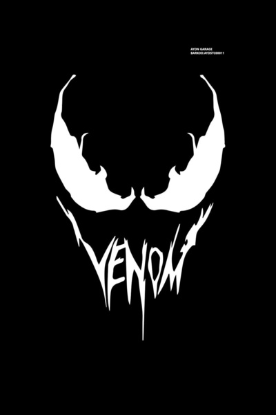 aydın garage Venom Face Araba, Motorsiklet, Kask, Laptop,cam Sticker 16x12 Cm
