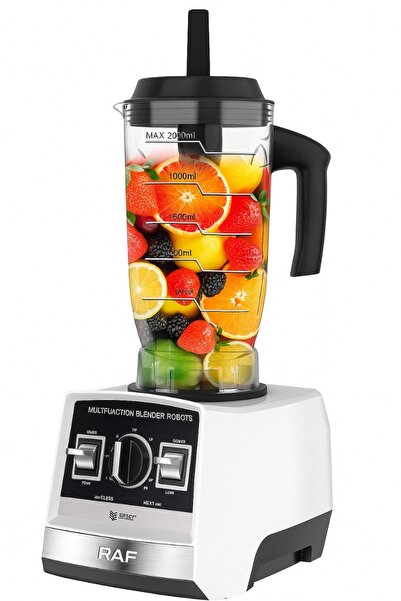 raf 300W 2-in-1 Electric Blender, 2.5L Jar with Grinder, 20000 RPM, Low Noise, Easy Clean