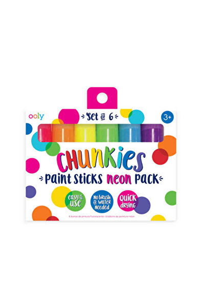 Ooly Chunkies Pastel Boya 6’lı Neon Renkler 126-014