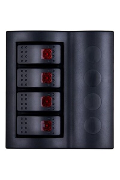 BFY 4'lü Switch Panel, Işıklı ve Otomatik Sigortalı