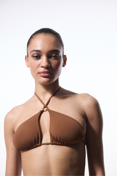 Penti Brown Libby Triangle Bikini Top